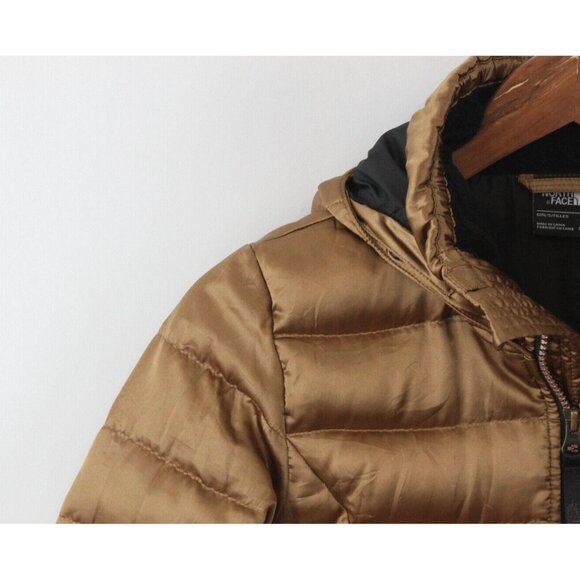 The North Face Girls Jacket 550 Fill Gotham Down Copper Gold Size M - Picture 3 of 16